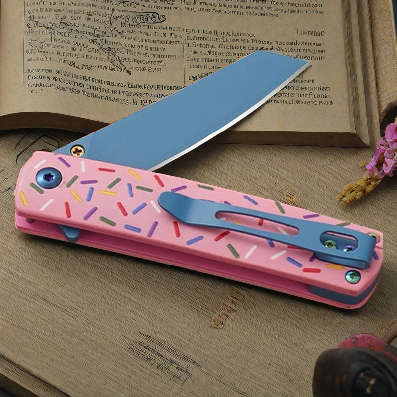 Keychain Colorful Folding Portable Knife Outdoor Knife Camouflage Survival Mini Knife Mountaineering Survival Portable Knives