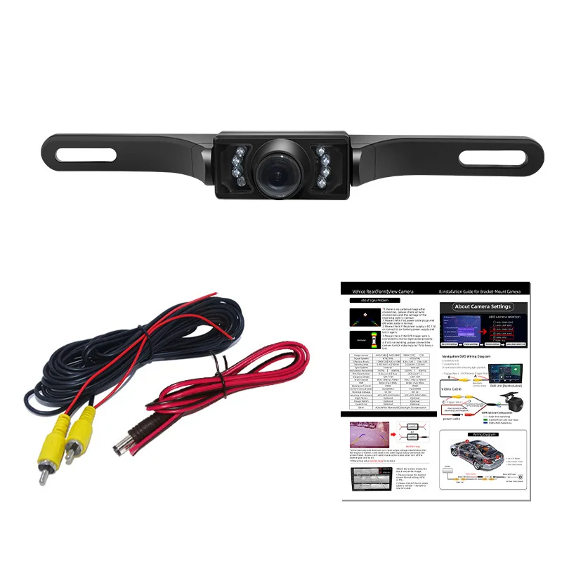 5 Inch Silver Edge HD Car Monitor 12-24V Wide Voltage Reverse Video Display Universal Auto Accessories