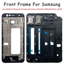 Front Housing LCD Display Frame Housing Middle Frame Bezel Plate For Samsung J4 Plus Prime Core J410 J400 J6 J600 J6 Plus J610