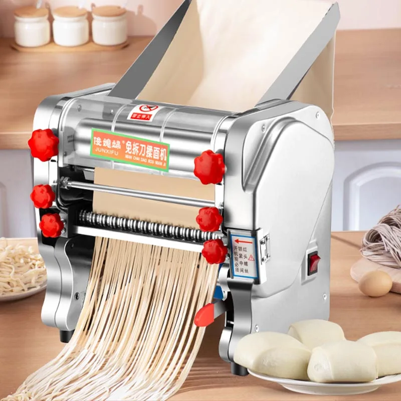 Electric Noodle Dumpling Wrapper Machine Automatic Pasta Maker  Dough Roller Noodle Press Machine