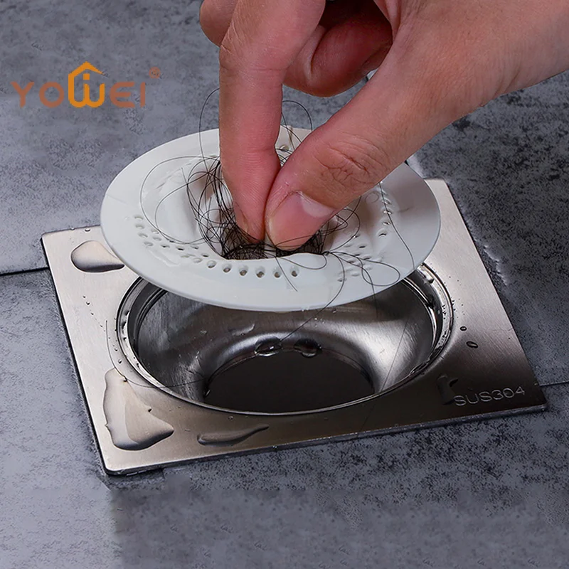 

Универсальный вихревой фильтр для напольного слива, фильтр для волос в канализации ванной комнаты, антизасорное устройство для унитаза, бытовой сливной фильтр-пробка для раковины