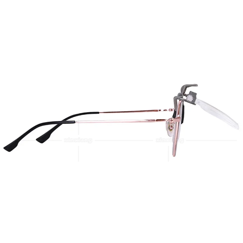 Head-mounted clip Glasses Magnifier 2X Magnifying Glass Eyewear Magnifier Reading Newspaper Jewelry Loupe Elderly People Lupe