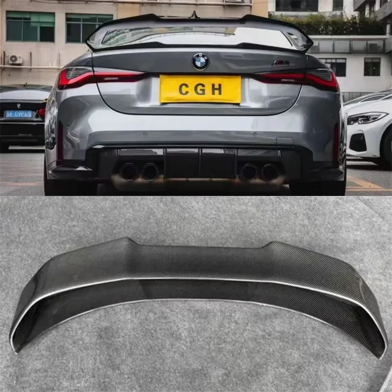 

For BMW G80 G82 M3 M4 Real Carbon Fiber Tail Wing Spoiler Kit