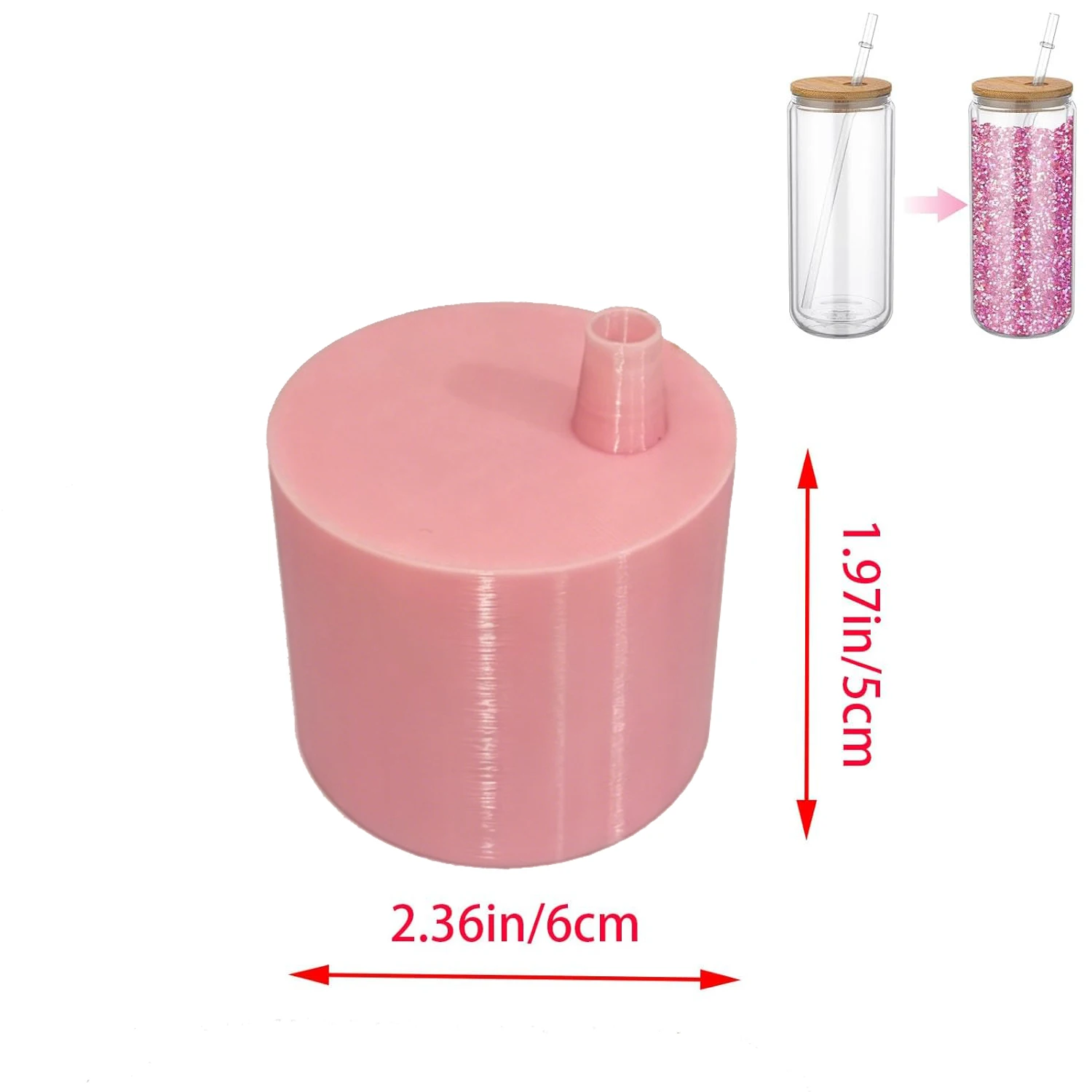 Upgraded Large Glitter Funnel for Snow Globe Tumblers, DIY Tool to Add Glitter to Cups, Making Accessories (Cups Not Included) view 6