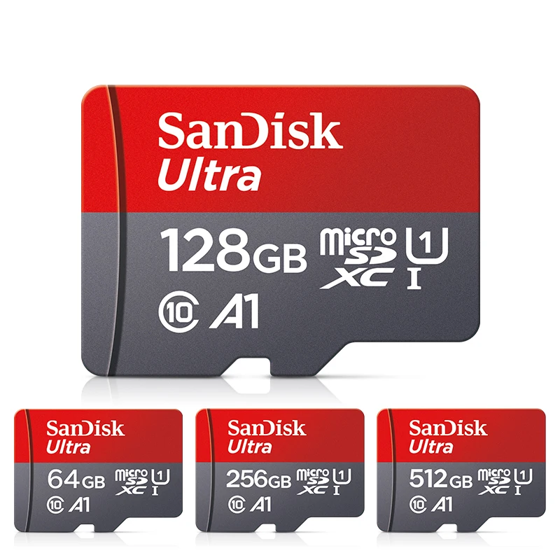 بطاقة ذاكرة SanDisk أصلية 100% سعة 32 جيجابايت بطاقة مايكرو tf sd 64 جيجابايت 128 جيجابايت 256 جيجابايت tarjeta micro tf 32G 256G U3 بطاقة TF صغيرة #   القدرة: SD