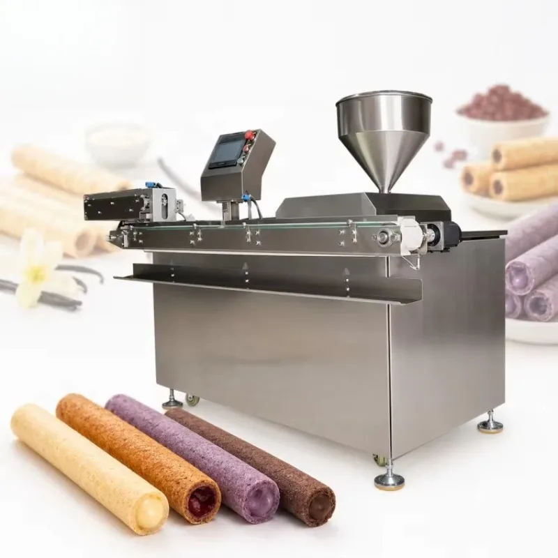 Commercial Automatic 8 Nozzles Horizontal Cream Puffs Injecting Fill Machine Profiterole Injection Machine Customized