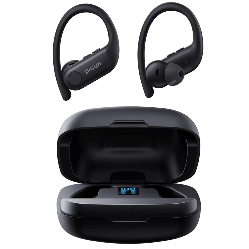 

A5 TWS Earbuds ANC bluetooth Earphone HiFi Lossless Audio 1600mAh Power Bank LED Display Sports Earhooks Headphones with Mic