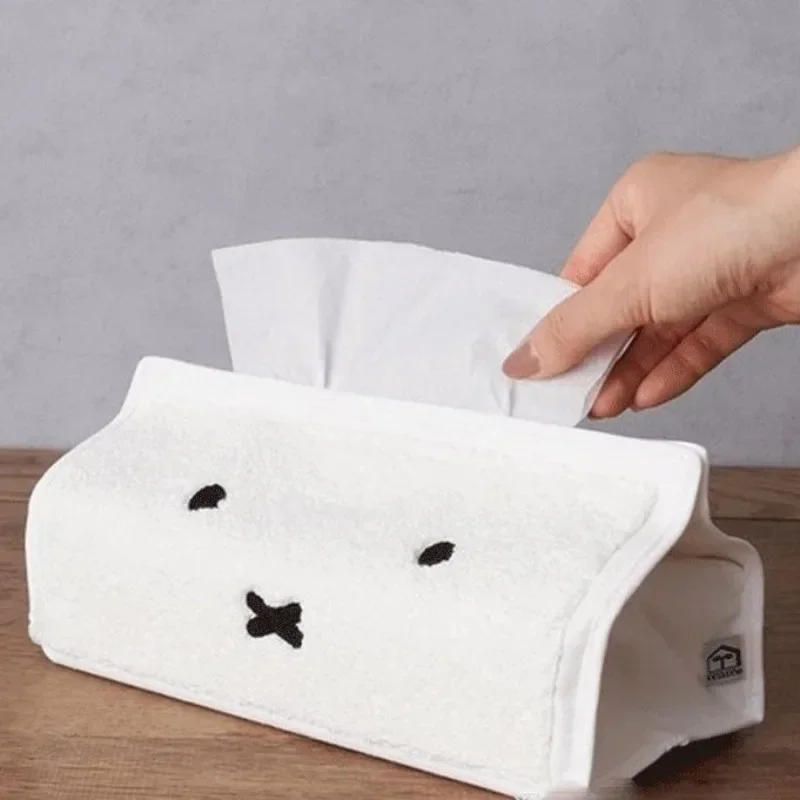 Cartoon Cute and Interesting Drawer Box Lovely Miffy  Living Room Desktop Storage Tissue Box Hangable Vehicle Tissue Wrap