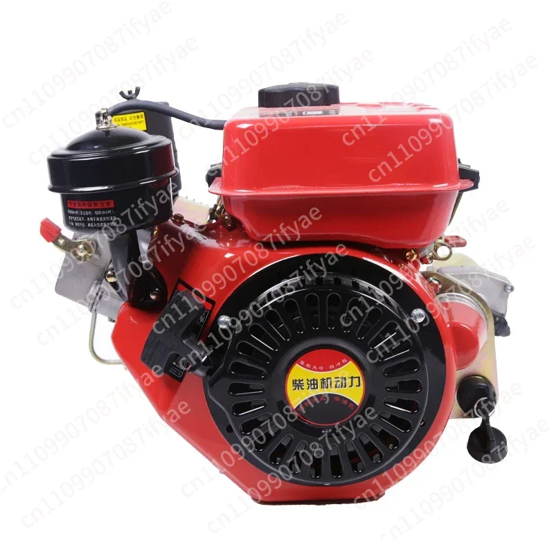 Single cylinder air-cooled diesel engine gas-to-diesel power micro-cultivator small electric start pump 168F/170F