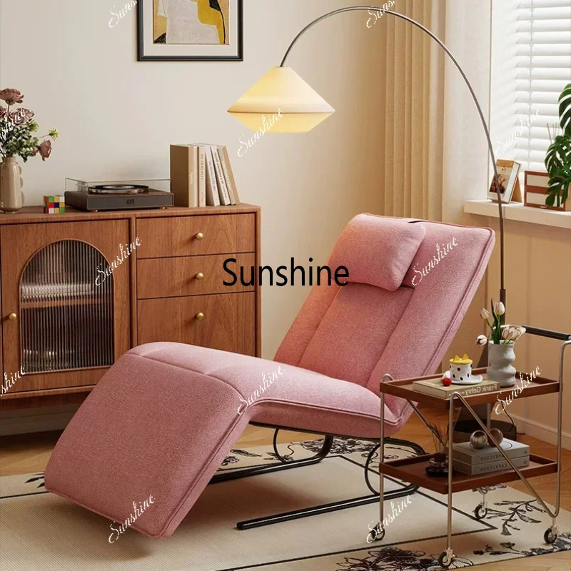 Foldable flat reclining leisure lazy chair bedroom living room lunch break pressure reclining chairTJ