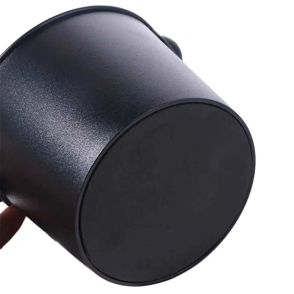 

Stainless Steel Coffee Grounds Bucket Anti Slip Base Rubber Rod Coffee Grounds Storage Box Beveled Design Large Capacity