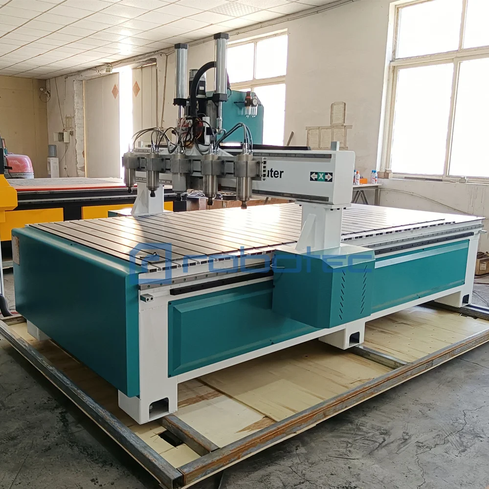 Good Quality CNC Router Milling Carving Machine 1325 Multi Head for Acrylic Wood Plastic Advertisement Boards