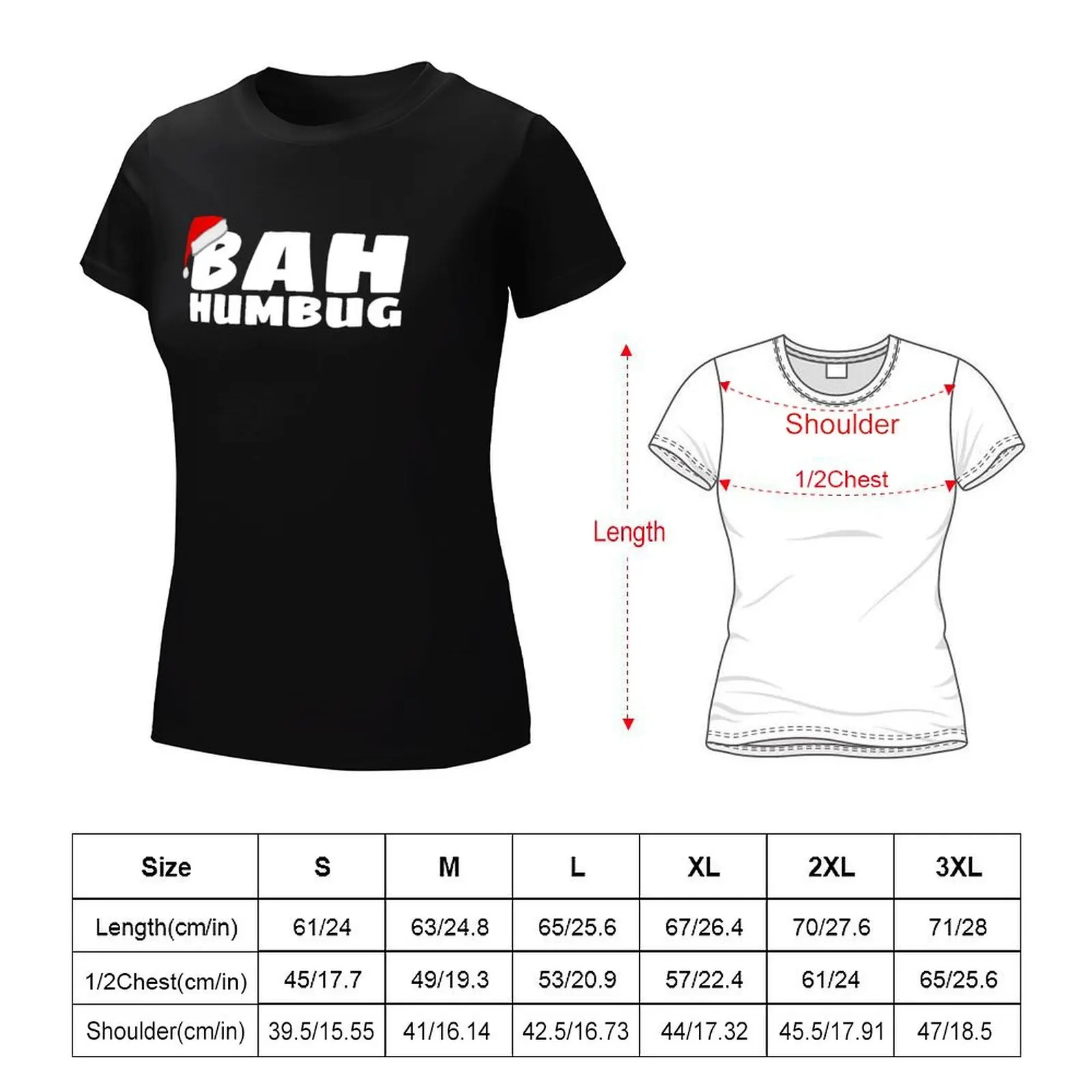 Bah Humbug T-Shirt sweat sports fans t shirt dress Women