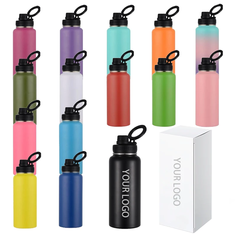 

32oz Vacuum Insulated Termos Flasks Sports Stainless with Cell Phone Holder
