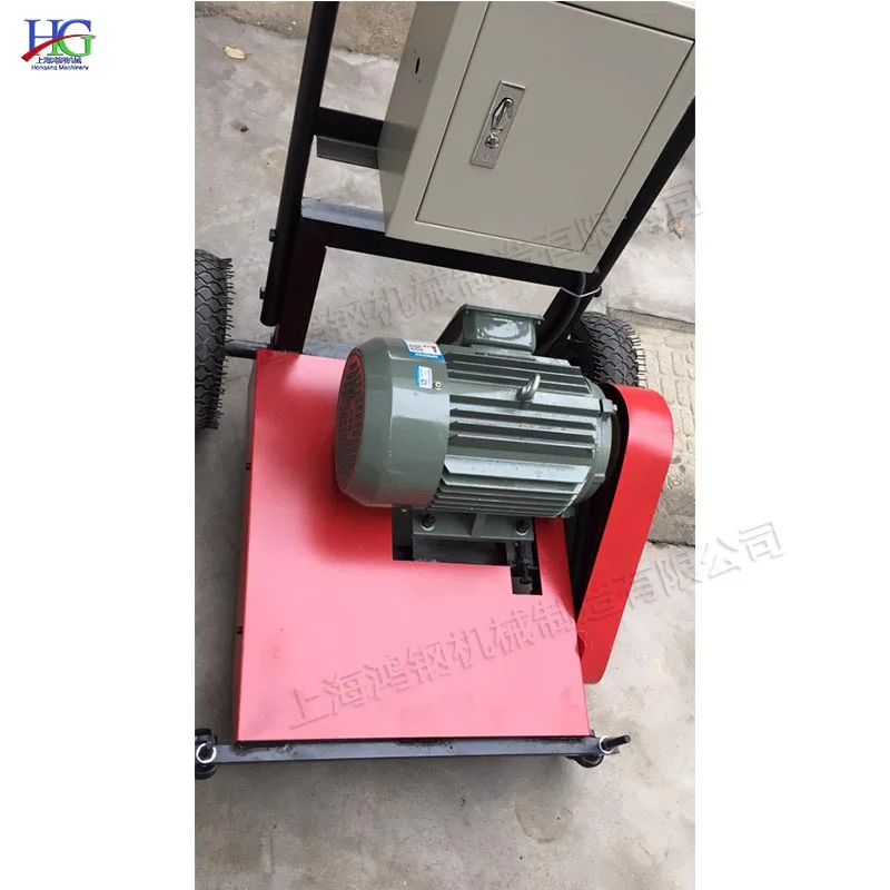 Plastic runway sanding machine Old runway renovation machine Hand push field sanding machine