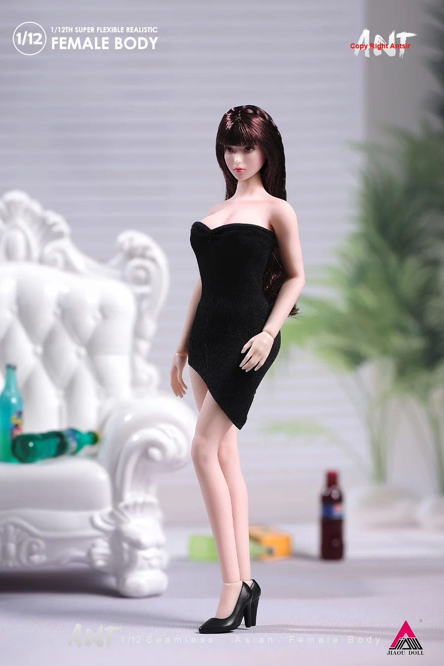 N306 1/12 Fitness Grote Borst Vrouwelijk Lichaam Afneembare Voeten Hoogte 14.5 cm Soldaat Action Figure Body Poppen Bleke/Zonnebrand huid Speelgoed