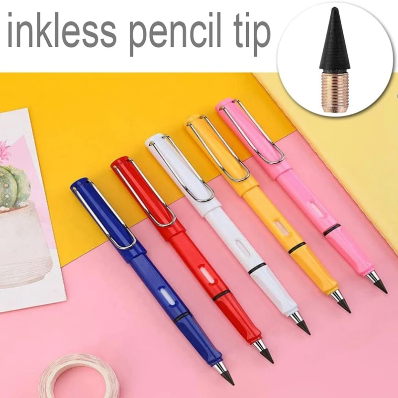 12 Pcs Inkless Pencil Tip Inkless Pencil Replacement Nibs Everlasting Pencil For Reusable Everlasting Pencil