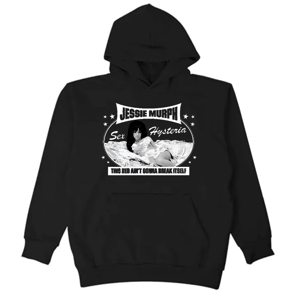 GF جيسي مورف سرير هوديي 2025 جولة هستيريا في جميع أنحاء العالم للجنسين طويلة الأكمام الشارع الشهير الرجال النساء قمصان سويت شيرت بقلنسوة #2