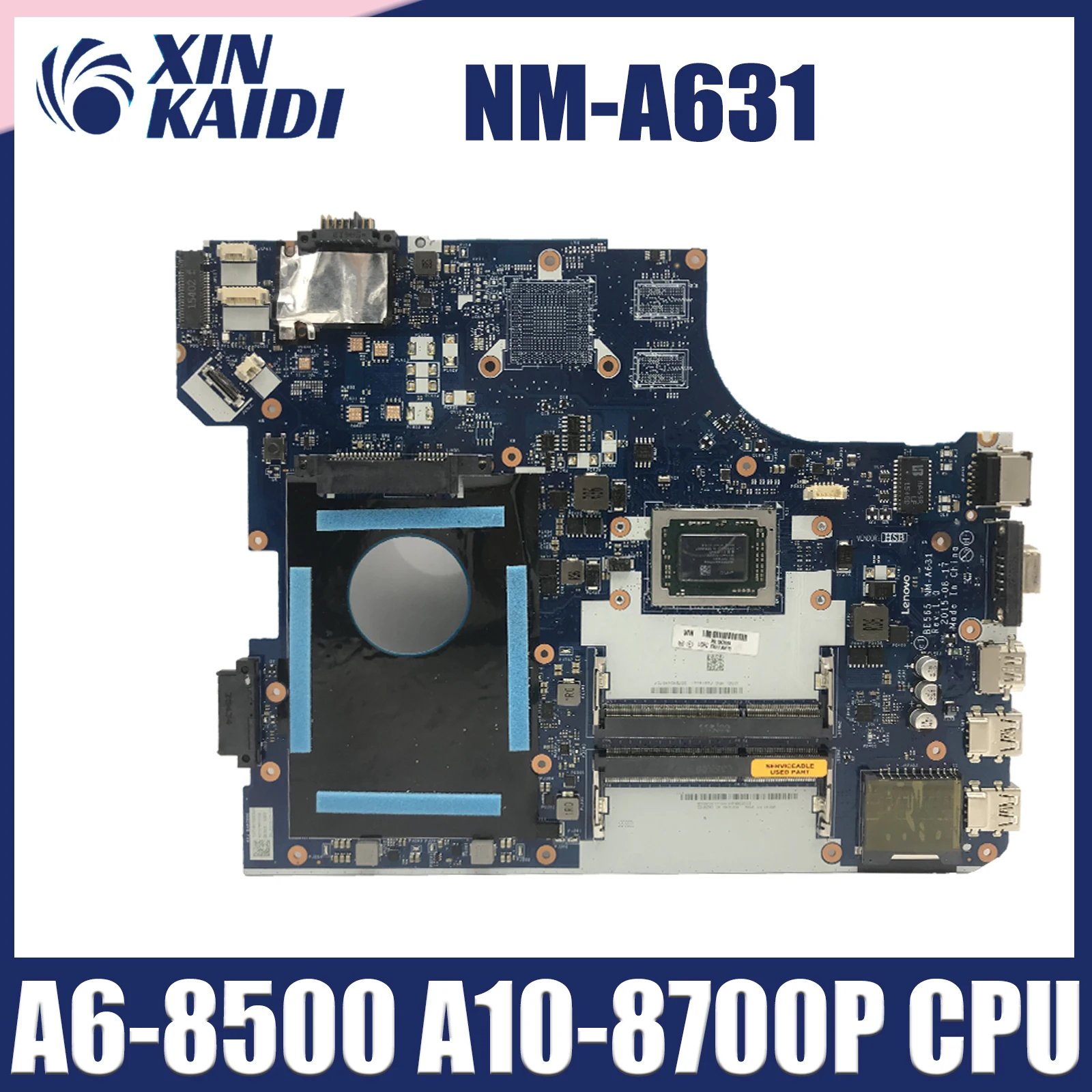 

Laptop Motherboard For Lenovo NM-A631 Notebook Mainboard ThinkPad E565 CPU A6-8500 A10-8700P UMA 100% Tested OK