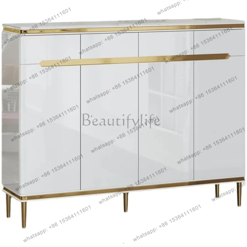 light luxury double-sided paint shoe cabinet household simple modern new living room partition entrance cabinet