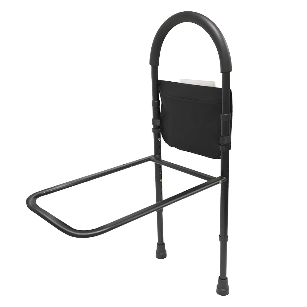 مصنع السكك الحديدية بجانب السرير، مقبض مساعد الوقوف، قضيب أمان للسرير قابل للتعديل لكبار السن #1