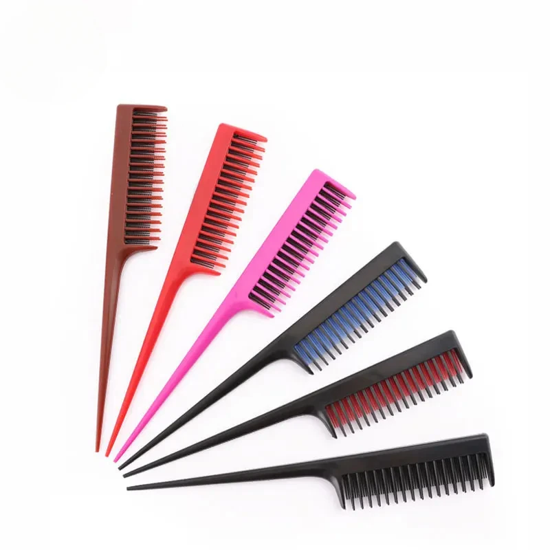 Professional Pointed Tail Hair Styling Comb Anti-static Hair Dye Brush Barber Steel Needle Comb Hairdresser Barber Accessories