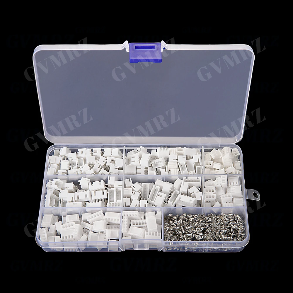 720PCS XH2.54 4P 5P Pitch 2.54mm Terminals Male Female Plug Socket XH 2.54mm Connector kit Straight Pin 2P 3P