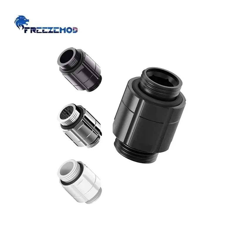 FREEZEMOD Water-cooled Fitting Dual External Teeth Joint 360 Degree Rotation Adapter G1/4 Thread For Water Cooling System Instal