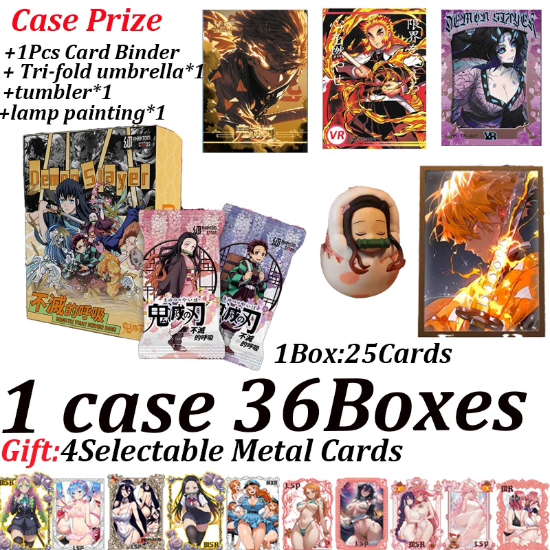 

Wholesale PHANTOM CARDS Demon Slayer CCG Anime Hobby Game Collectible Card Nezuko Tanjiro Doujin Rare SSP SSR UR Cards Toy Gifts