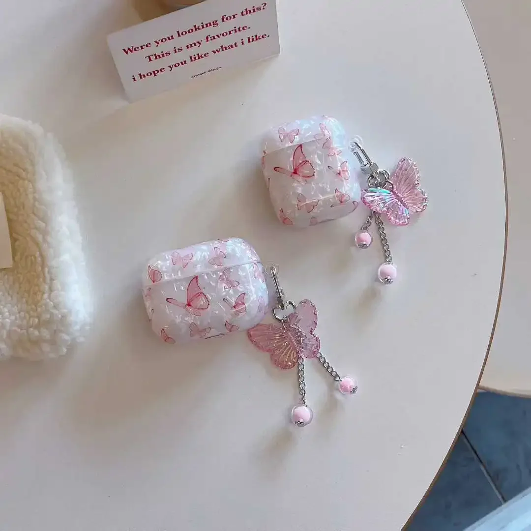 Niedlicher Cartoon-Schmetterling für AirPods 2 1 4 3 Ohrhörer-Hülle für AirPods Pro3 2025 Neue Pro 2 Schutzhülle Wireless Headset-Abdeckung