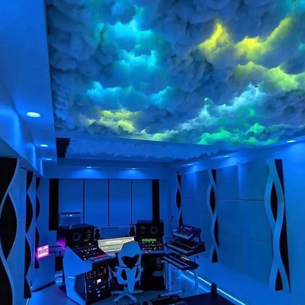 RGB Thunder Cloud Lamp Led , DIY Creative Cloud Lights Strip, Gaming Room Wall Light Bar Atmosphere Party Festival Decor Lights