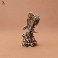 Eagle Ornament Collection Modern Artwork Animal Figurine Lucky Eagle Figurine Brass for Home Shelf Office Tabletop Ornament
