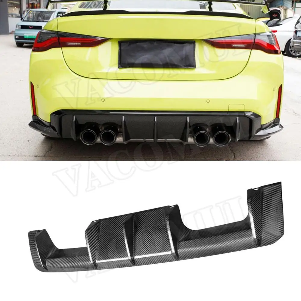 

VACOMUL Dry Carbon Rear Bumper Lip Spoiler Diffuser for BMW M3 M4 G80 G82 G83 2021+ Sedan Coupe Convertible Rear Diffuser FRP