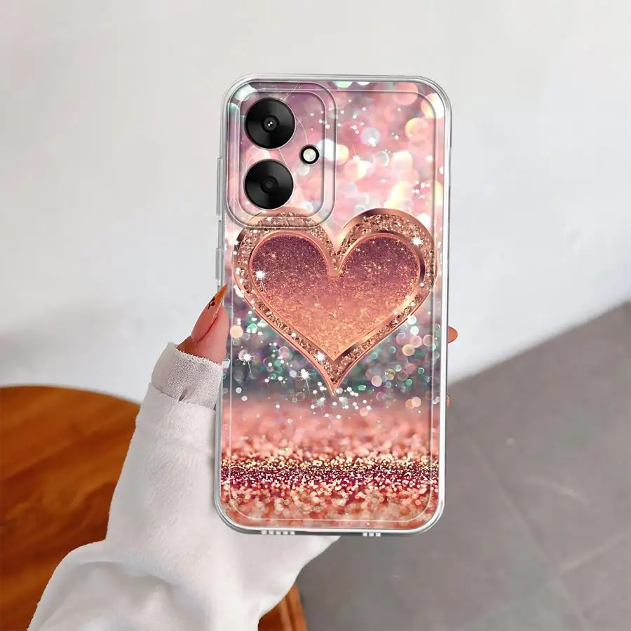 حافظة هاتف Love Rose Gold Style لهاتف Xiaomi Mi 11T Pro 11 Lite غطاء هاتف ناعم