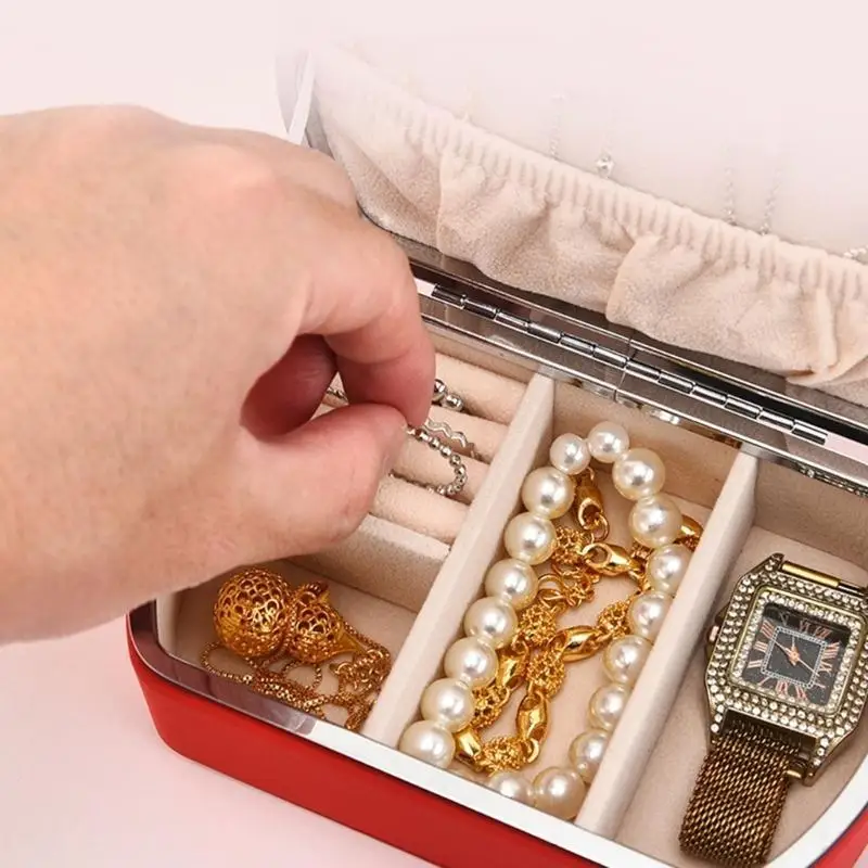 Beautiful Jewelry Storage Box Stylish Cases for Rings and Earrings
