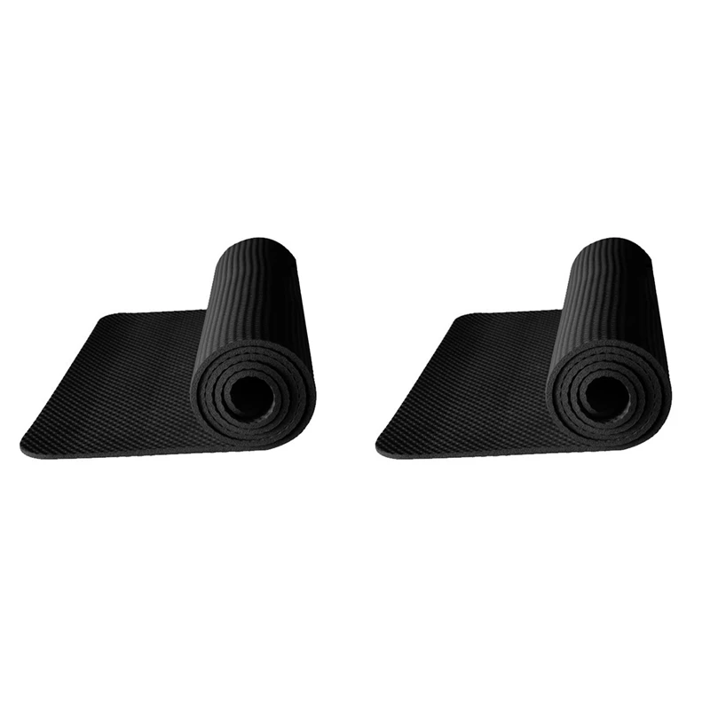 2Pc 120X60cm Tappetino per esercizi Palestra Attrezzature per il fitness per tapis roulant Bici Proteggi tappetino Macchina da corsa Tappetino ammortizzante