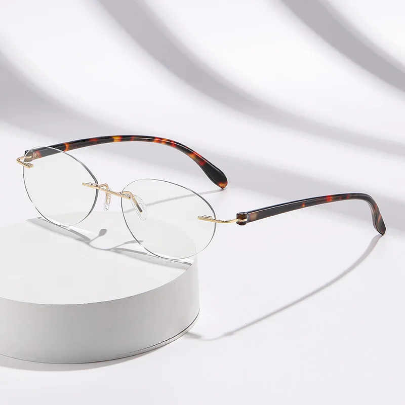 Korean version oval frame glasses for women, suitable for daily wear as anti-blue light glasses
