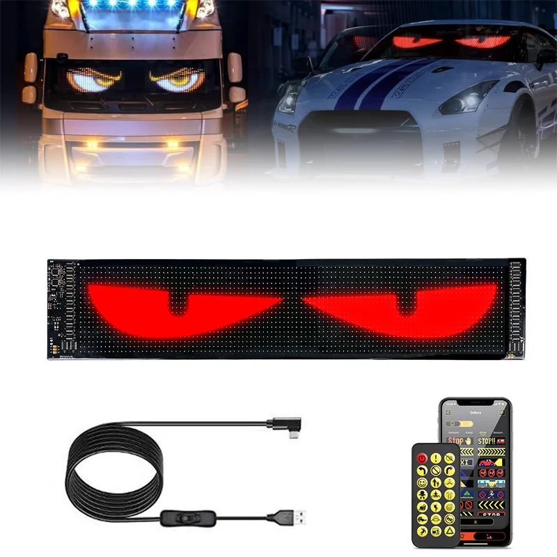 Programmable Dynamic Light Emitting Diode Display Panel Truck Light Emitting Diode