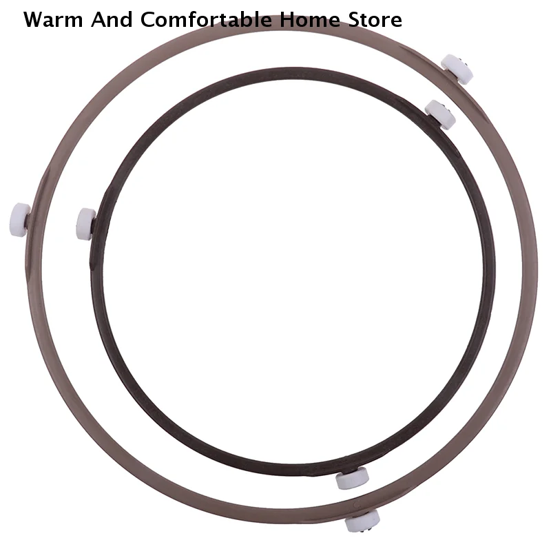 【SE】1Pc Heat-resistant Microwave Oven Turntable Bracket Circle Rotating Ring Support Roller Glass Base Plate Tray Holder Stand