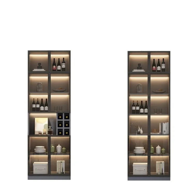 

Dinner side wine cabinet integrated wall cabinet floor to wall modern simple home living room storage