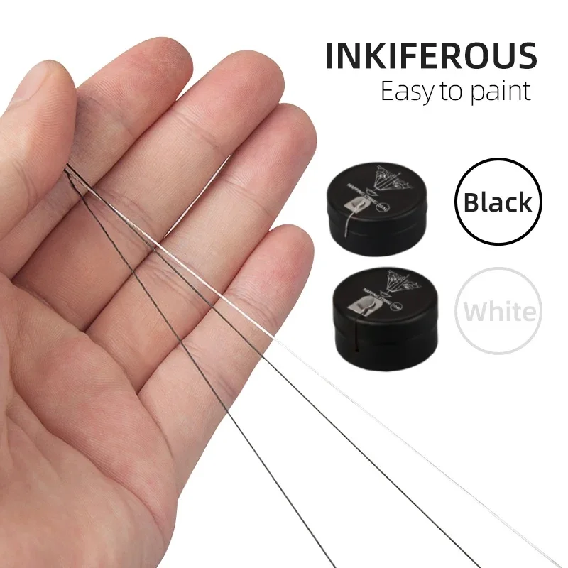 

1 шт., 10/20 м, белая эластичная строка для микроблейдинга, предварительно нанесенная нить, линия для перманентного макияжа, принадлежности для татуировок, инструменты, инструмент для бровей