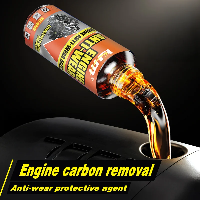 KJM 60ML Engine Anti Wear Oil Additive Carbon Removal Fuel Saving Noise Reduction Power Enhancer for Diesel Vehicles