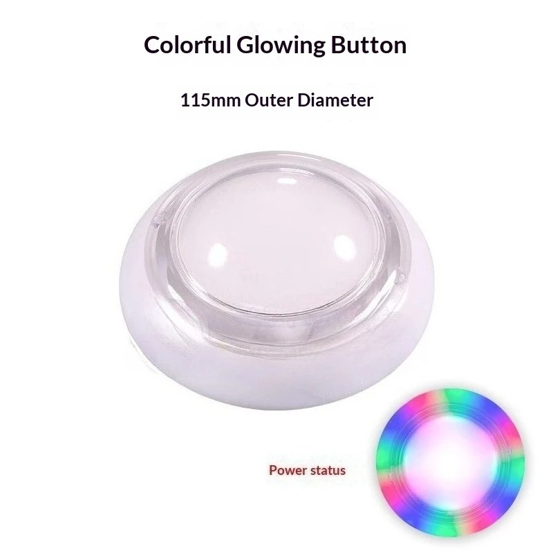 Coin Operated Games Arcade Game Colorful LED Start Button 115mm Claw Machine Bean Shooter Gift Machine Accessory