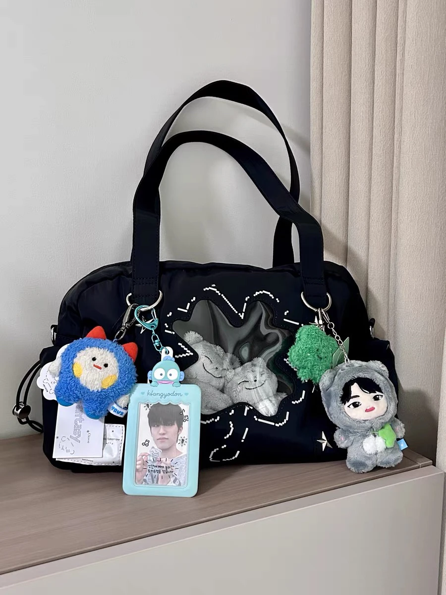 Asahina And Kosho Cute  Print Large Capacity Commuter Tote Bag Sweet Spicy Girl Crossbody Bag Single Shoulder Bag