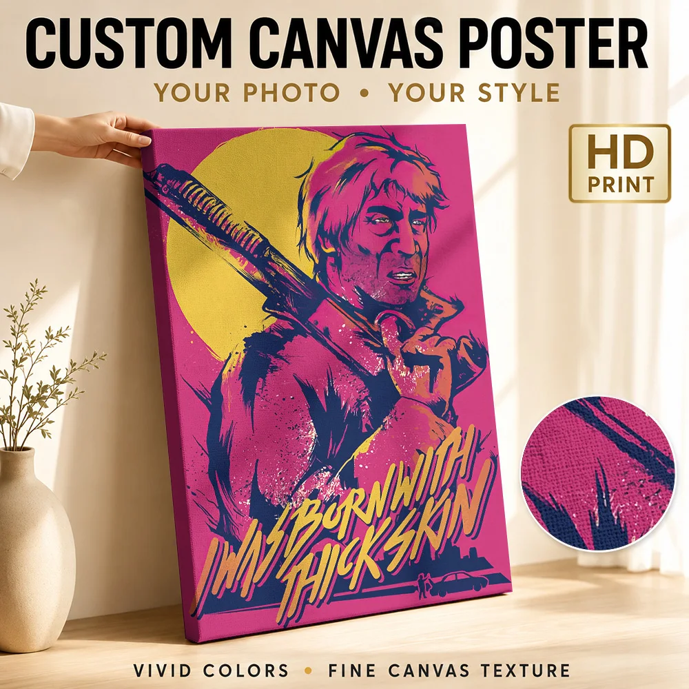 Hotline Miami Framed Canvas Print Poster Personalized Photo Vintage Movie Wall Paintings Decoration for Man Cave Ready to Hang