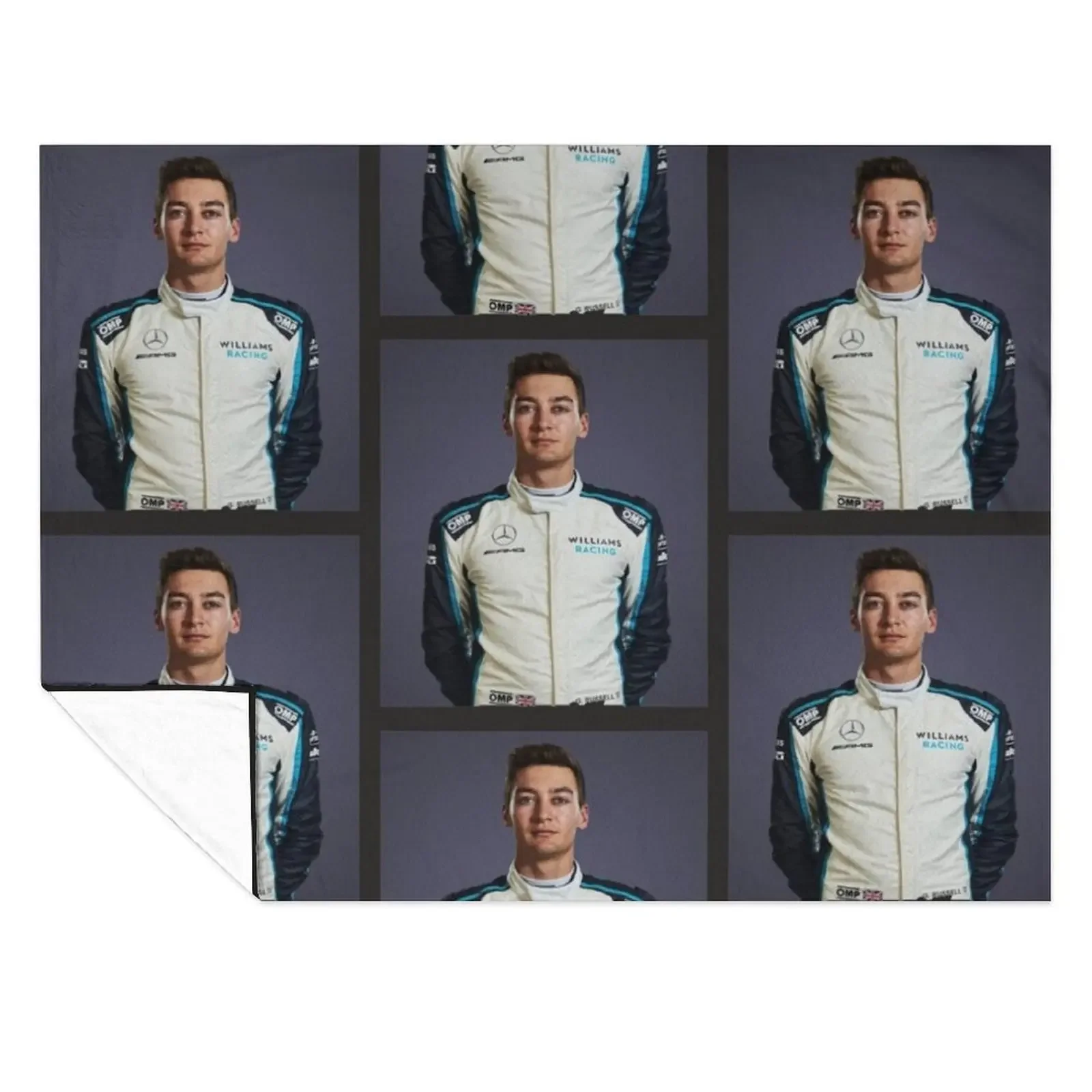 

George Russell F1 - William Throw Blanket Luxury Thicken Luxury Brand wednesday Furrys Blankets