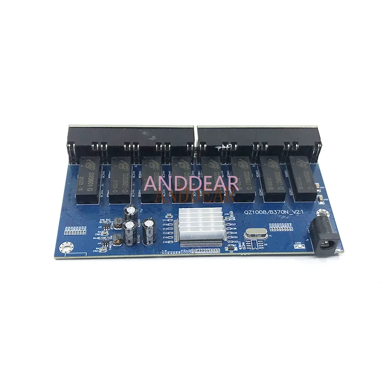 Conmutador Gigabit de 8 puertos para escritorio, RJ45 de conmutador Ethernet 10/100/1000mbps, Hub Lan, 8 puertos PCBA