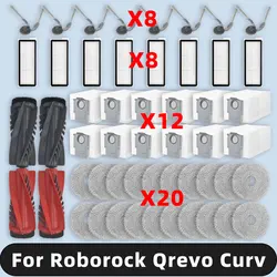 Compatible For Roborock Qrevo Curv Robot Vacuum Spare Parts Main Side Brush Mop Pad HEPA Filter Dust Bag Accessories Consumables