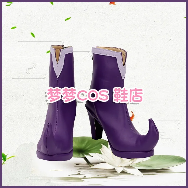 Ojamajo Doremi Cosplay Shoes Boots Purple Comic Con Shoes