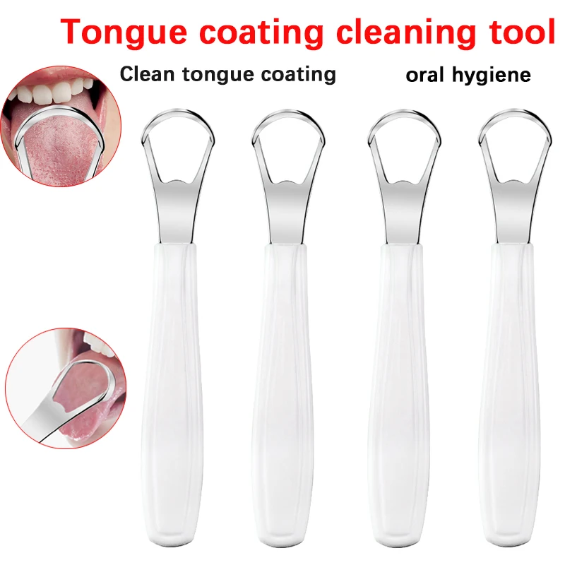 Household Tongue Brush Scraper Scraper, Tongue Brush Cleaning Tool, Eliminates Bad Breath, Protects Oral Freshness